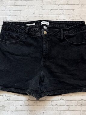 Ava & Viv Black High-Rise Denim Shorts